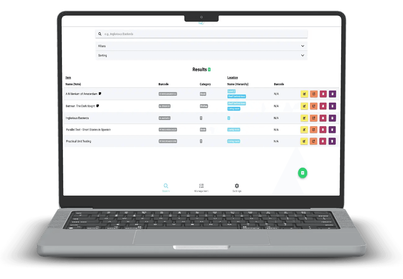 bring.order2chaos desktop web app mockup