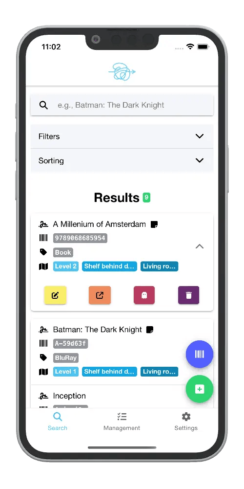 bring.order2chaos mobile app mockup