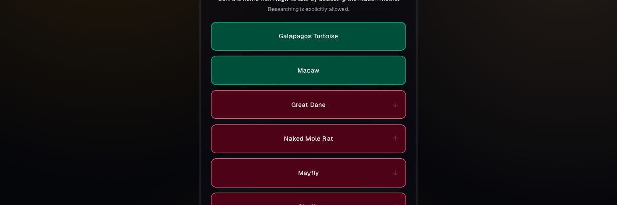 Screenshot of Spectra: a deduction puzzle with draggable items.